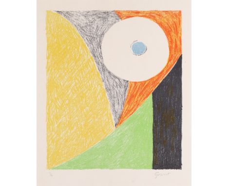 Duncan Grant,  British 1885-1978,Interior, 1973;colour lithograph for the Curwen portfolio,  signed in pencil and numbered 17