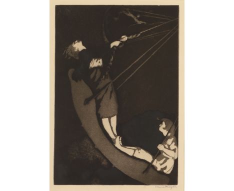 Dame Laura Knight DBE RA RWS,&nbsp;British 1877-1970,&nbsp;Swing Boats, 1923;&nbsp;etching and aquatint on laid paper,&nbsp;s