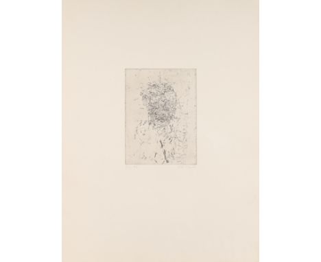 Mike Parr,  Australian b.1945-The Pool of Blood #8, 1988;etching on wove,  signed in pencil and numbered '1/15',  sheet: 52.5
