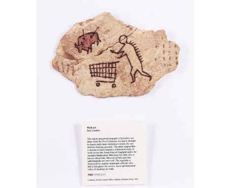 Banksy,&nbsp;British b.1974-&nbsp;Peckham Rock Postcard, 2018;&nbsp;offset lithograph on wooden postcard,&nbsp;produced by th