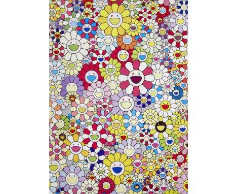 Takashi Murakami,  Japanese b. 1962-An Homage to Yves Klein, 2012;offset lithograph in colours,  signed and numbered in black