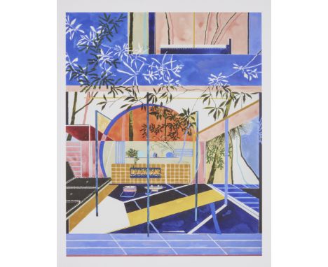 Charlotte Keates,  British b.1990-  Lions Gate Portal; lithograph in colours on wove,  numbered from the edition of 1000 in p