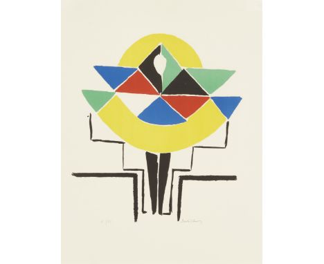 Sonia Delaunay,  French 1885-1979,Costume de Ballet;lithograph in colours on wove,  signed in pencil and numbered '18/75', sh
