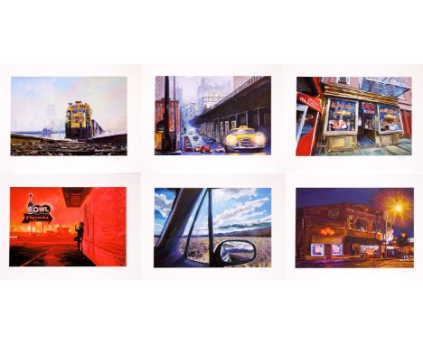 Bob Dylan,  American b.1941- The Retrospectum Collection, 2022; six giclée prints on archival cotton paper in a burgundy fabr