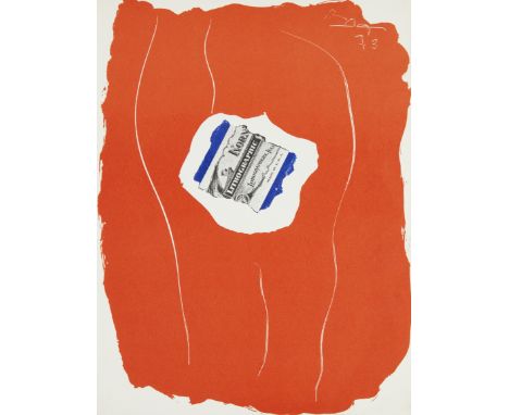 Robert Motherwell, American 1915-1991,Tricolor, 1973;lithograph in colours on wove, scratch signed and dated in the plate,  s