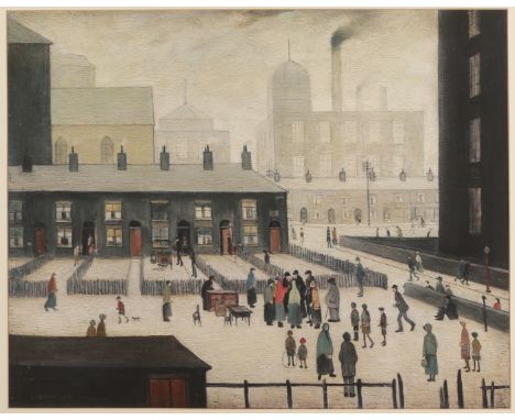 Laurence Stephen Lowry RBA RA, British 1887-1976,The Removal;lithograph in colours on wove, edition 236/1000,  after a painti