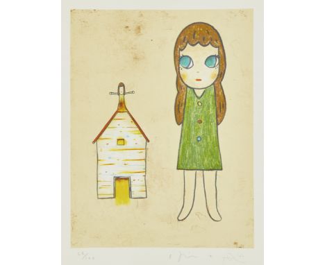 Yoshitomo Nara and Hiroshi Sugito,Japanese b.1959 and 1970-Untitled, 2005;&nbsp;lithograph in colours on wove,&nbsp;signed by