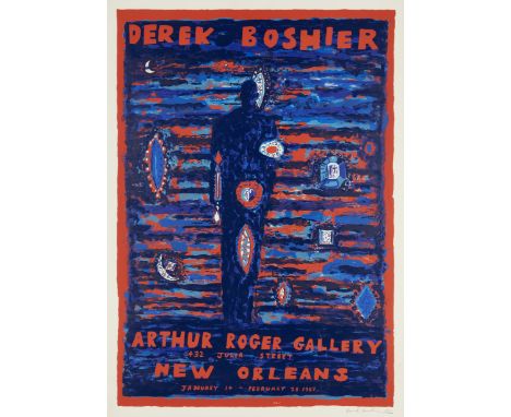 Derek Boshier,  British b.1937-Arthur Roger Gallery, New Orleans 1989;screenprint in colours on wove,  signed in pencil and d