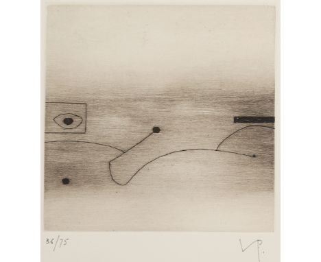 Amendment: Please note, this print is signed with the artist's monogram and numbered from the edition of 75 in pencil.   Vict