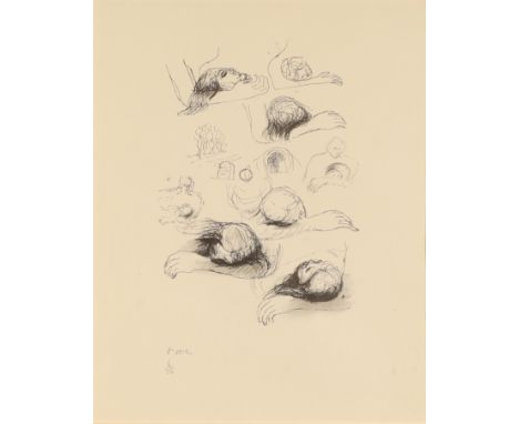 Henry Moore OM CH FBA, British 1898-1986,Lullaby Sketches [Cramer 270], 1973; lithograph on wove,signed and numbered 6/25 in 