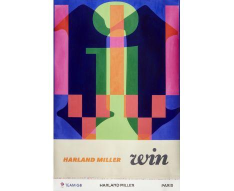 Harland Miller,  British b.1964-Win, 2022;offset lithographic poster produced for the Paris Olympics,  produced in collaborat