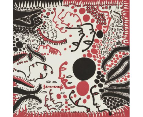 Yayoi Kusama, Japanese b. 1929-I want to sing my heart out in praise of life, 2010;offset lithograph in colours on wove, with