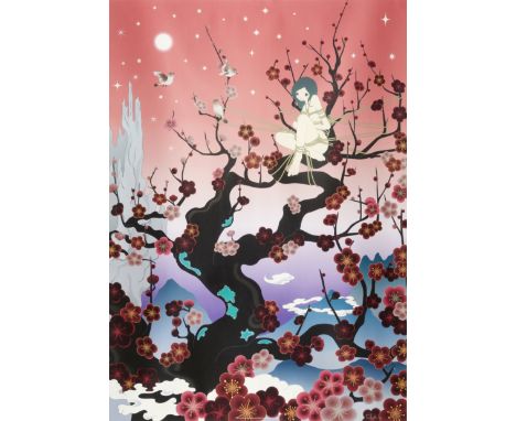 Chiho Aoshima,  Japanese b.1974-   Japanese Apricot 2, 2005;   offset lithograph printed in colours on wove,  signed, dated a