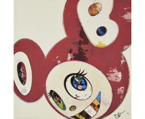 Takashi Murakami,  Japanese b.1962-And Then x6 (Red: The Superflat Method), 2013offset lithograph in colours on wove, signed 