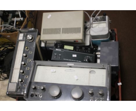 AN EDDYSTONE RECEIVER, Icom linear amplifier, Icom power supply, frequency counter, Diawa SWR and power amplifier etc.