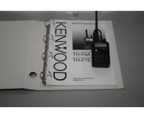 A KENWOOD DUAL BANDER THF7 with instruction manual
