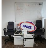 1 Posten Büroeinrichtung der Firma Spree sowie Elektronik VR Gaming Zubehör,