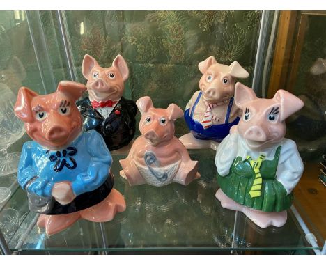 A Lot of 5 various Natwest Wade pig banks 