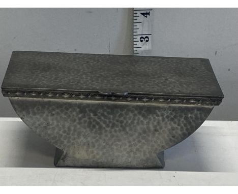 A Art Deco style pewter box 