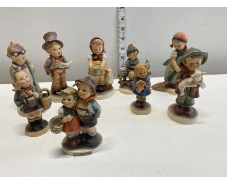 A group of Goebel ceramic figure.Shipping unavailable 