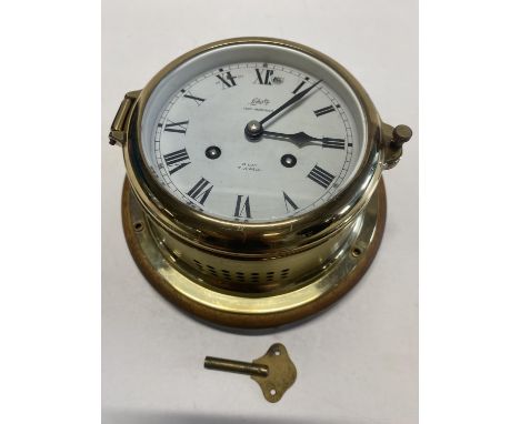 A Schatz ship clock midi-mariner clock with key 