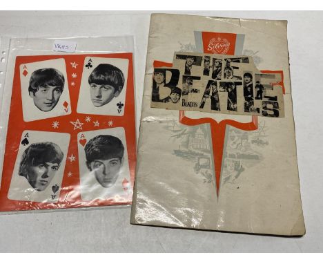 The Beatles Four Aces Mary Well UK tour programme with a Beatles scrapbook various ephemera and two ticket stubs for Leeds Od