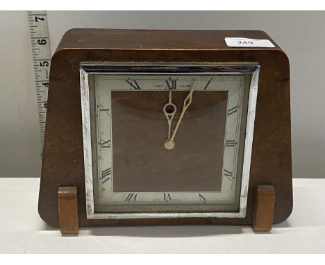 A vintage Tenco electric mantle clock (missing power lead), shipping unavailable 