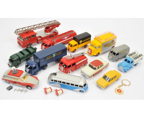 French Dinky Toys (Atlas/Dan-Toy Editions) Unboxed Group&nbsp; To include -&nbsp; Berliet Fire Engine, Citroen Type H Van, Pa