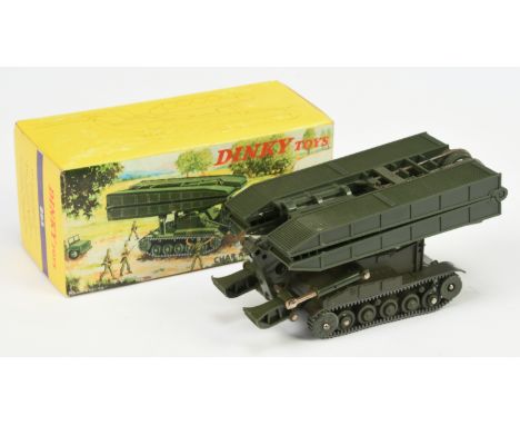 French Dinky Toys Military 883 Char AMX Bridge layer - Drab green including rollers with rubber tracks - Excellent plus overa