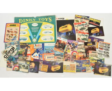 A group Of Catalogues and Ephemera To Include - Corgi 1977, Solido 1975, Dinky No.11, Toymaster 1980's (Star wars, He-man Etc