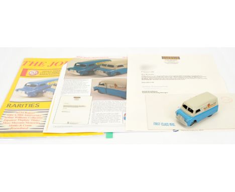 Dinky Toys&nbsp; RARE Promotional Bedford Van "Monks &amp; Crane" - Two-Tone grey, mid-blue including ridged hubs - this exam