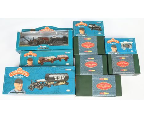 Corgi Classics Group Of Steam Related To include - CC20301 Garret Tractor "Dibnah's", CC20201 Foden Dropside Wagon plus other