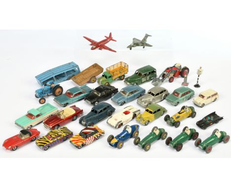 Dinky Toys&nbsp; and Others Unboxed Group To Include - Dinky Cooper-Bristol Racing Car - Green with red plastic hubs, Ford Co