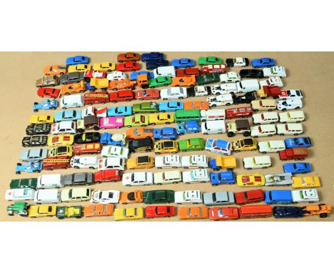 Corgi Toys Juniors Unboxed Group To Include - Aston Martin - Blue, Renault 5 Turbo - Yellow and black, Range Rover "Police" p