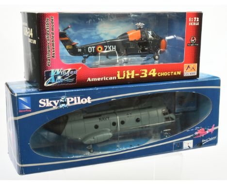 New Ray Models Sky Pilot "Navy" Helicopter and Easy Model American Uh-34 - conditions are Near Mint to Mint in Good Plus wind