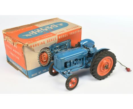 Chad Valley Fordson Major Tractor - Blue body, orange wheels with black tyres Overall Good (does have wear to most areas) sti