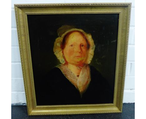 19th Century School  Portrait of a Woman  Oil-on-Canvas, in a gilt frame, 48 x 42cm