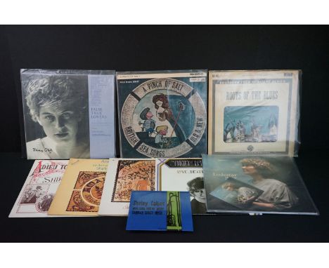 Vinyl &amp; Autographs - Shirley Collins 8 LP's including three signed by Shirley including Roots Of Blues LTZ-K 15211 signed