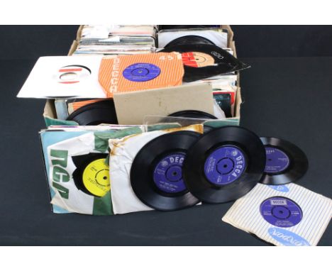 Vinyl - Approx 300 7" rock &amp; pop singles including Rolling Stones, Johnny Kidd &amp; The Pirates, Jimi Hendrix, T-Rex, El