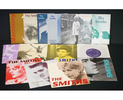 Vinyl - The Smiths 14 7" singles including first pressings of Hand In Glove (Manchester address), What Difference Does It Mak