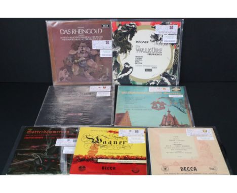 Vinyl - Classical Wagner collection 7 records featuring early Decca 10" and later Mono &amp; Stereo highlights, to include LX