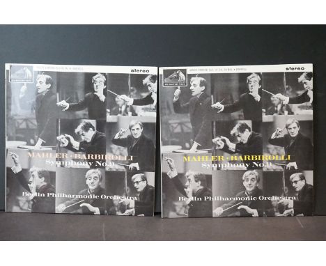 Vinyl - Classical - Berlin Symphony Orchestra - Mahler, Barbirolli, Symphony No. 9, 2 LP set, Columbia Records, Stereo ED 1, 