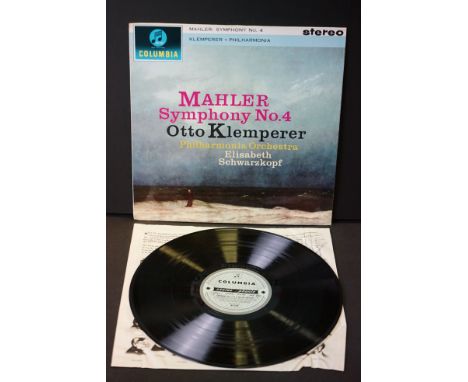 Vinyl - Classical - Klemperer Philharmonia - Mahaler Symphony No. 4, Columbia Records, Stereo ED 1, SAX 2441 (Silver Green la