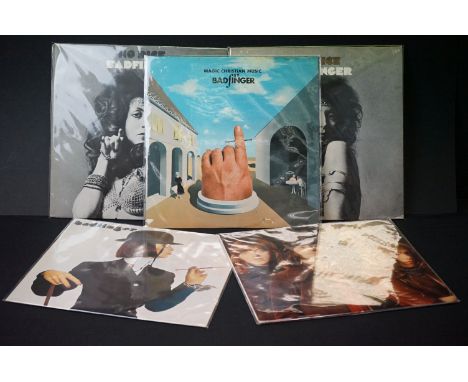 Vinyl - 5 Badfinger LP's to include Magic Christian Music, No Dice UK &amp; US pressings, Straight Up, and Self Titled.  Slee