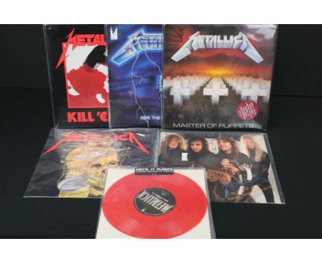 Vinyl - Metallica 3 LP's, 1 x 12" single, 1 12" EP and 1 x 10" single.  The LP's Kill Em All (MFN 7), Ride The Lightning (MFN