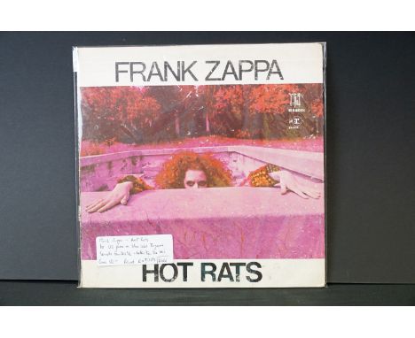 Vinyl - Frank Zappa Hot Rats on Bizarre RS6356 US pressing, heavy card gatefold sleeve, sleeve vg- some buffering and shelf w