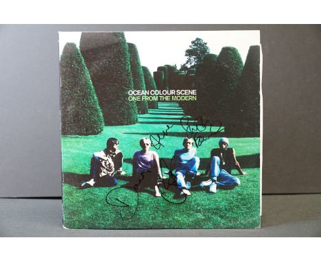 Vinyl &amp; Autographs - Ocean Colour Scene One From The Modern on Island Records 546 671-1 signed to front sleeve by all fou
