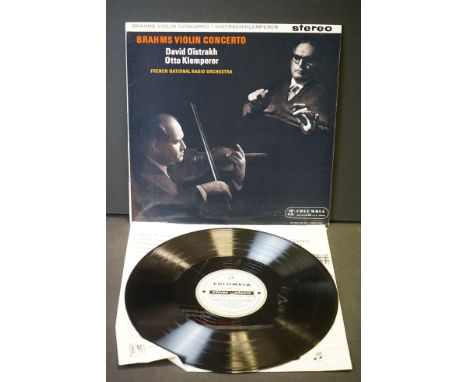 Vinyl - Classical - David Oisrakh, Otto Klemperer - Brahms Violin Concerto, Columbia Records, Stereo ED 1, SAX 2411 (Silver G