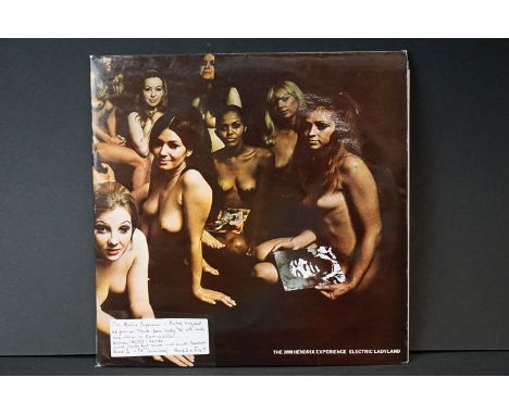Vinyl - Jimi Hendrix Electric Ladyland LP on Track 613008/9 1972 rerelease, white lettering, sleeve and vinyl ex 