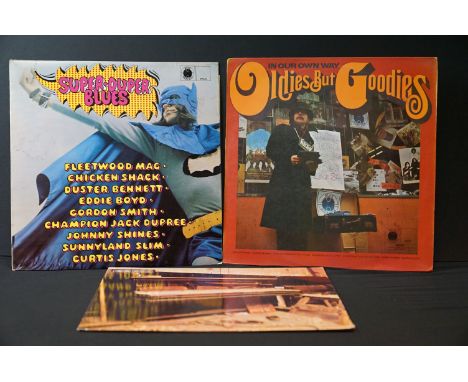 Vinyl - Three LP's to include In Our Own Way Oldies But Goodies on Blue Horizon PR 37, sleeve has some corner folds and creas